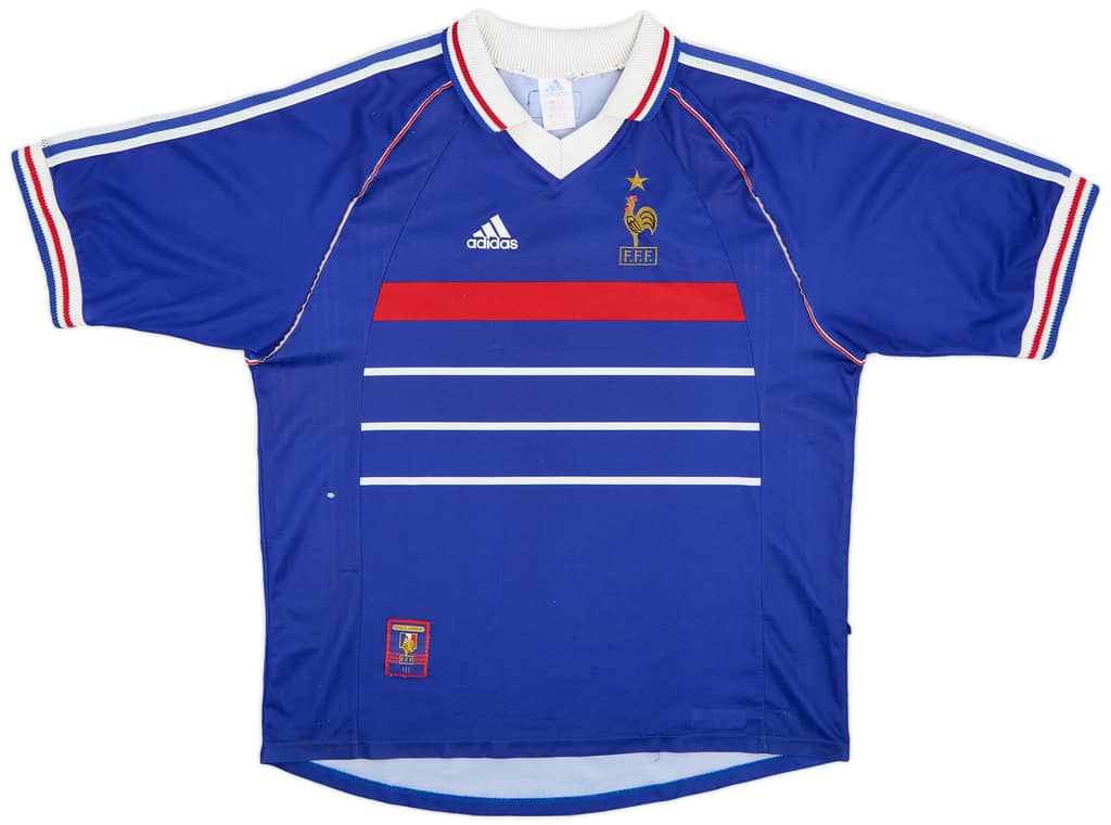1998-00 France Home Shirt - 6/10 - (XL)
