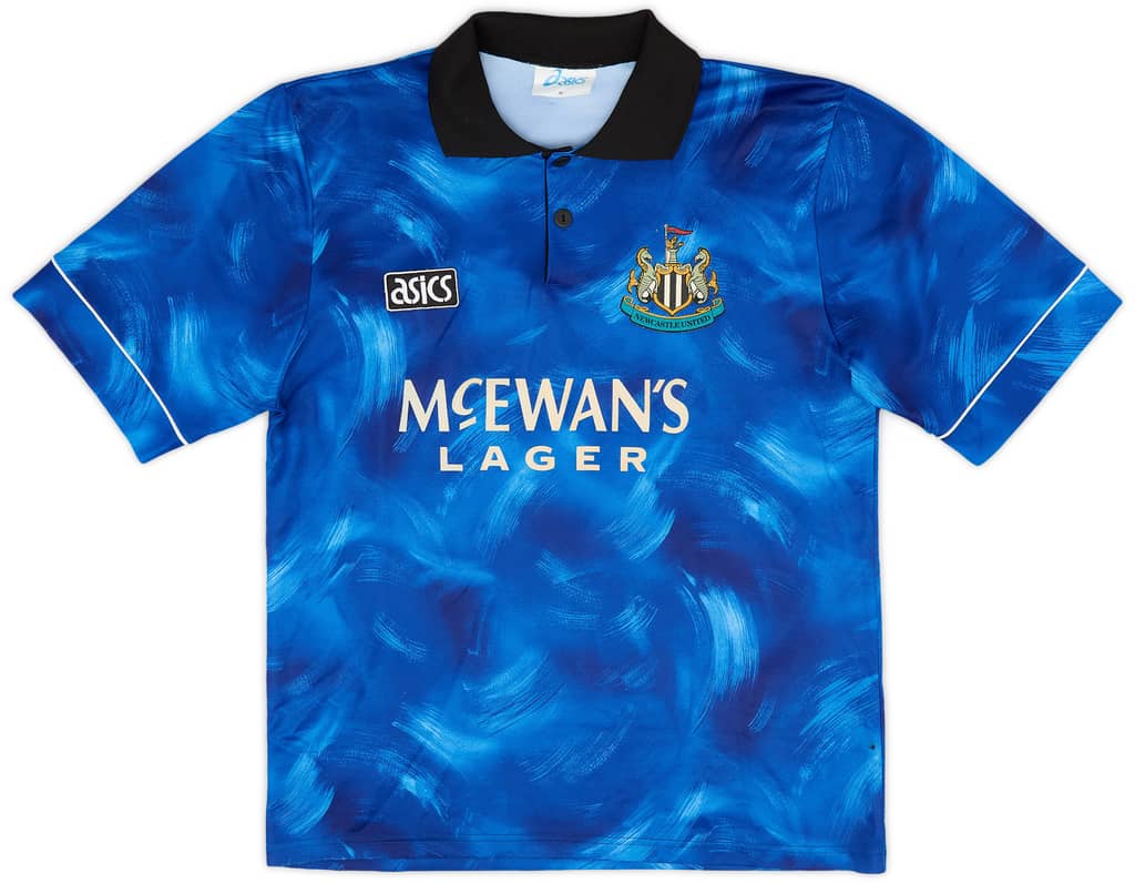1993-95 Newcastle Away Shirt Albert #27 - 8/10 - (M)