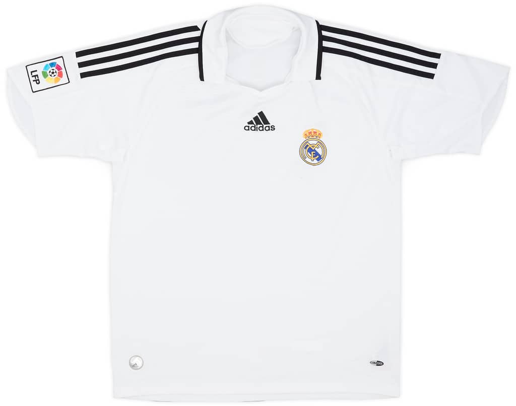 2008-09 Real Madrid Home Shirt - 8/10 - (XL.Boys)