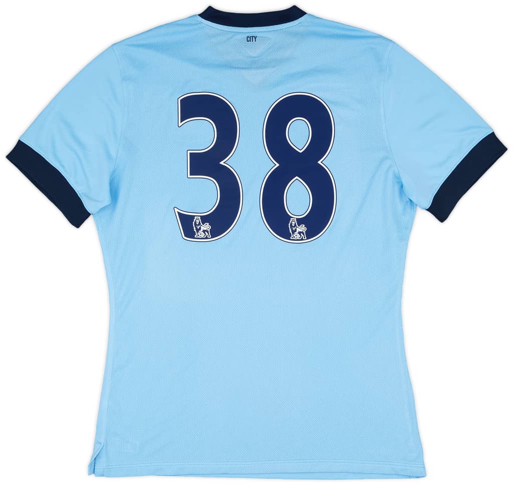 2014-15 Manchester City Match Issue Home Shirt #38