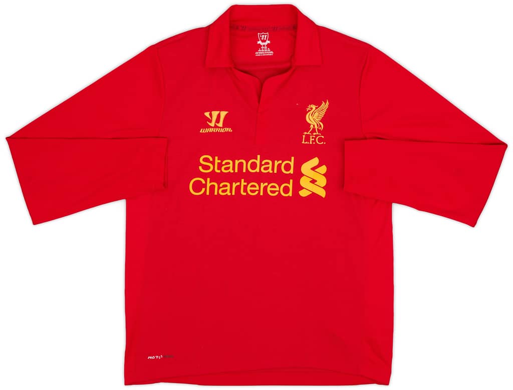 2012-13 Liverpool Home L/S Shirt Gerrard #8 - 8/10 - (S)