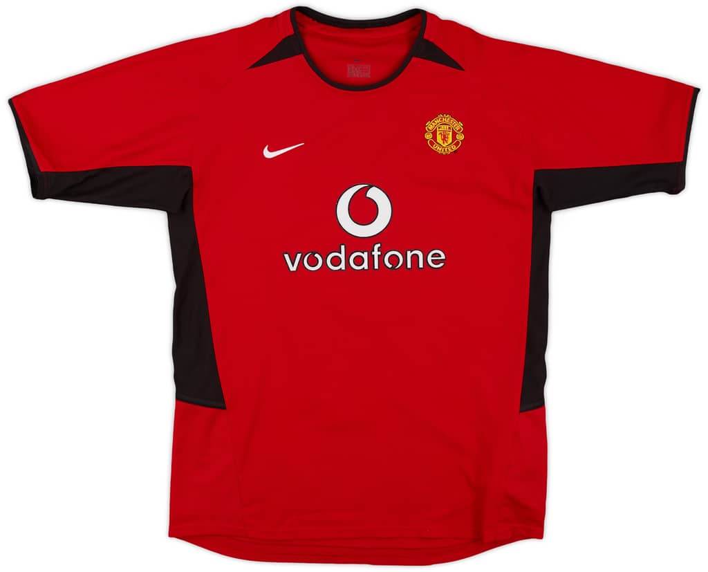 2002-04 Manchester United Home Shirt - 9/10 - (XL.Boys)