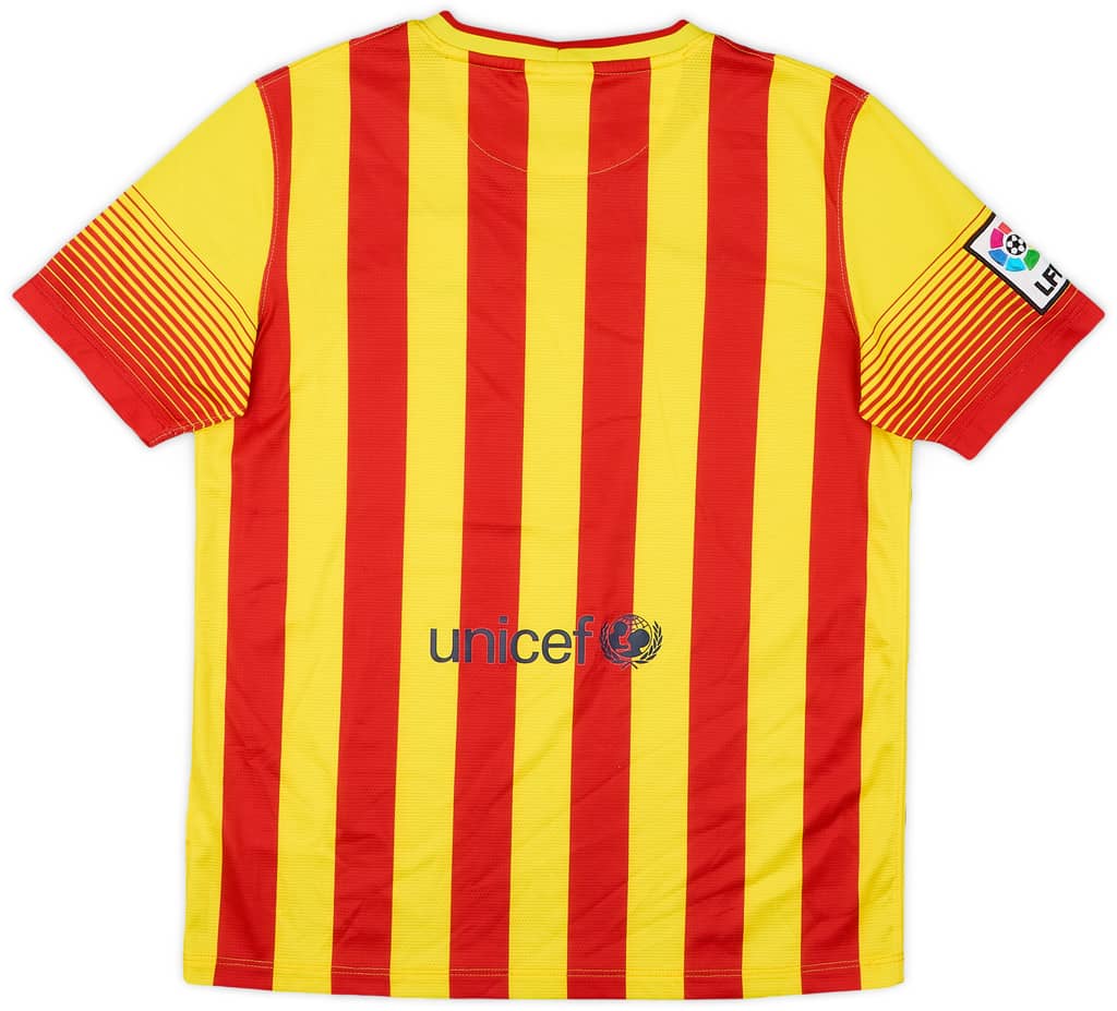 2013-15 Barcelona Away Shirt - 9/10 - (XL.Boys)