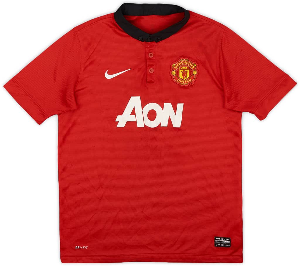2013-14 Manchester United Home Shirt - 7/10 - (L.Boys)