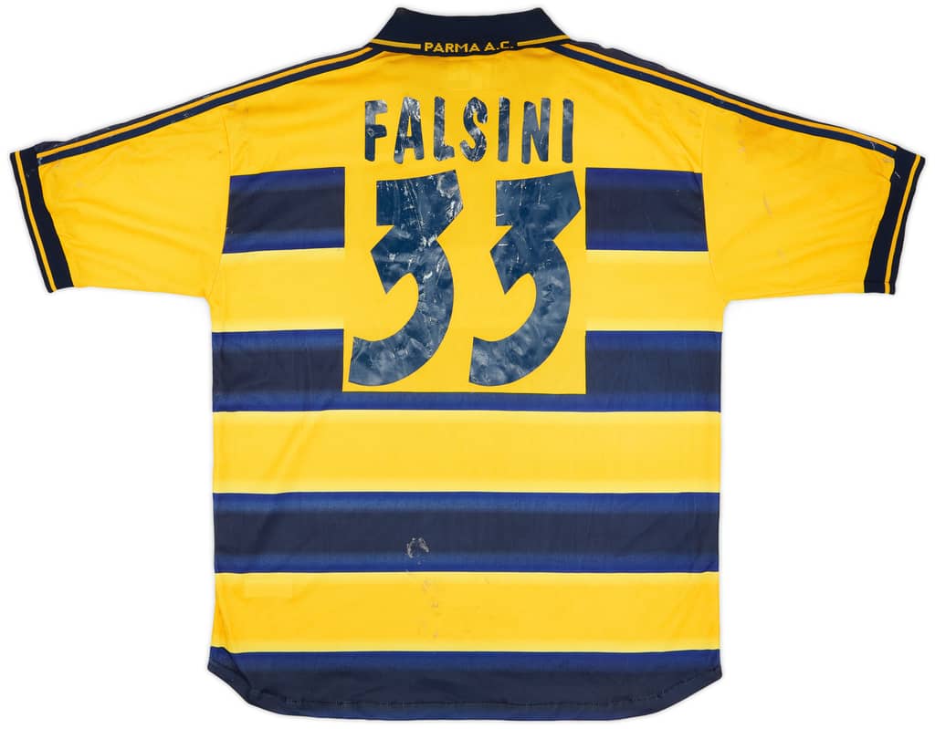 2000-01 Parma Match Issue Home Shirt Falsini #33
