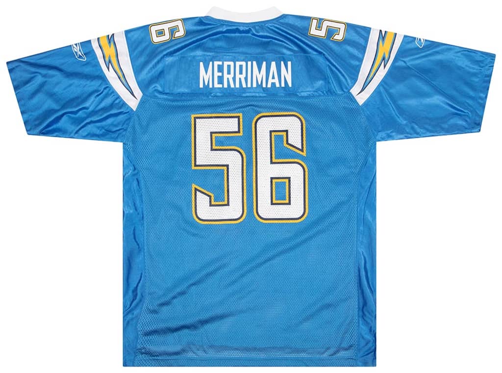 2007 San Diego Chargers Merriman #56 Reebok On Field Jersey (Alternate) XL