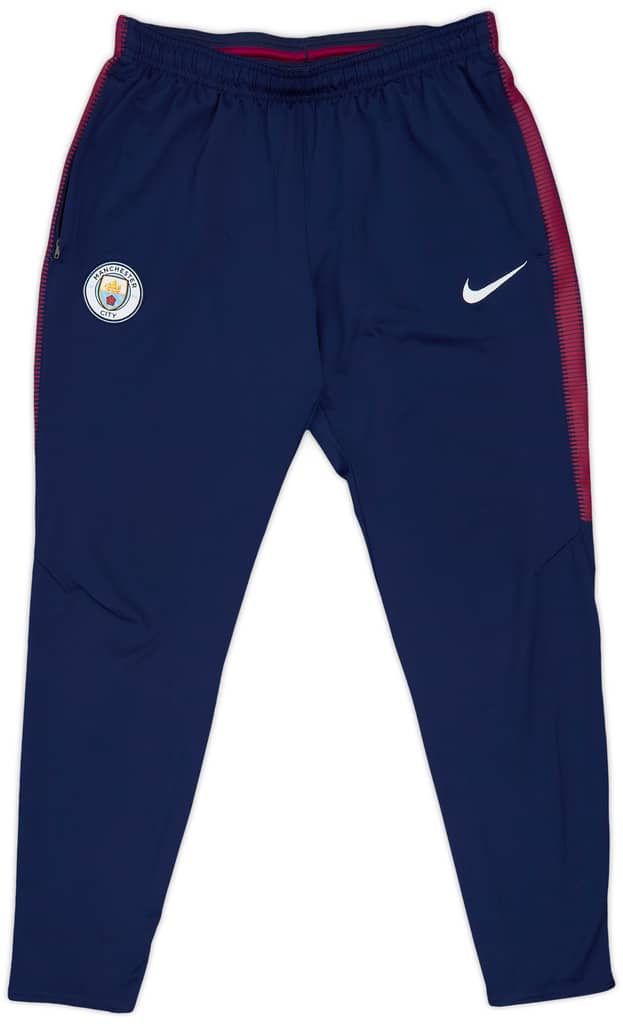 2017-18 Manchester City Nike Track Pants/Bottoms - 9/10 - (L)