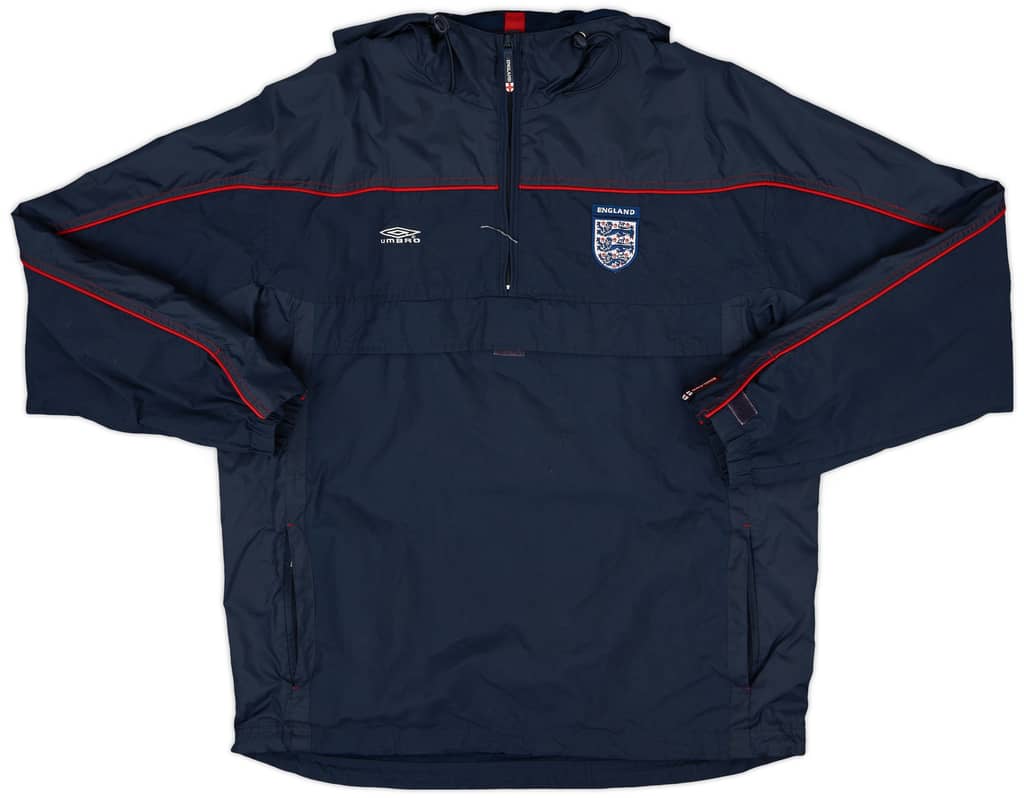 2000-02 England Umbro Hooded Rain Jacket - 8/10 - (XL)