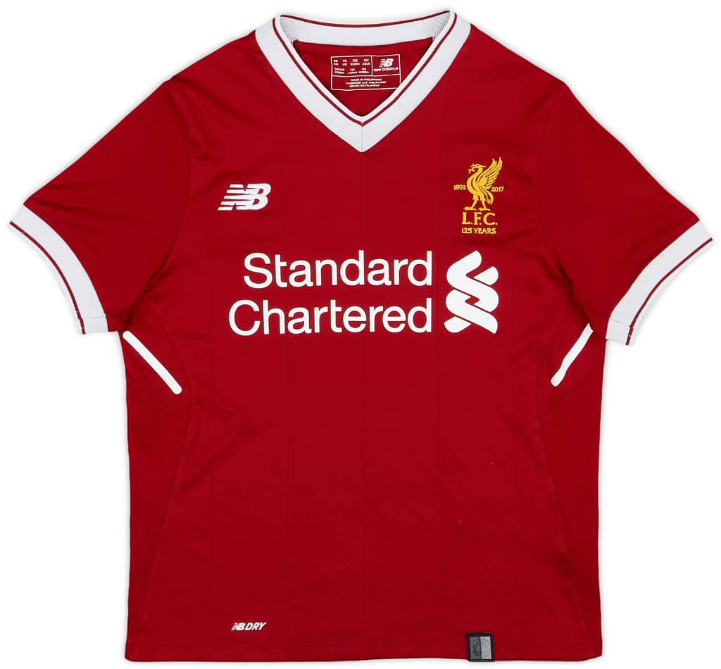 2017-18 Liverpool 125 Years Home Shirt - 9/10 - (S.Boys)