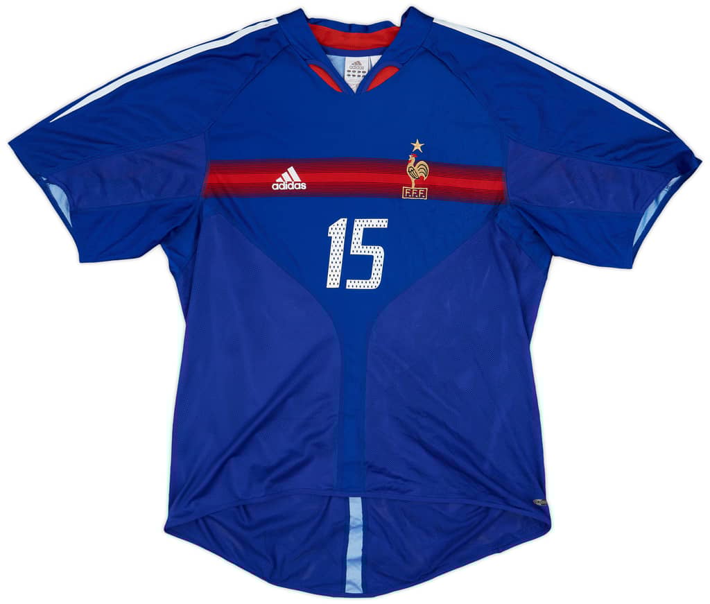 2004-06 France Home Shirt Thuram #15 - 4/10 - (XL)