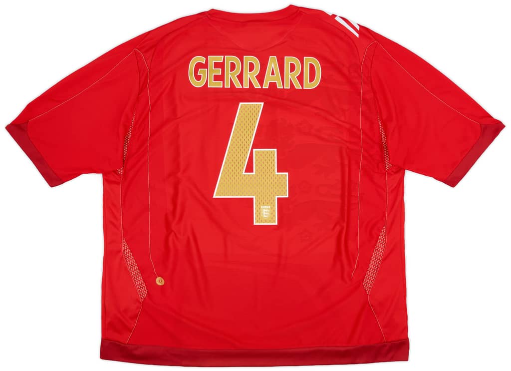 2006-08 England Away Shirt Gerrard #4 - 9/10 - (3XL)