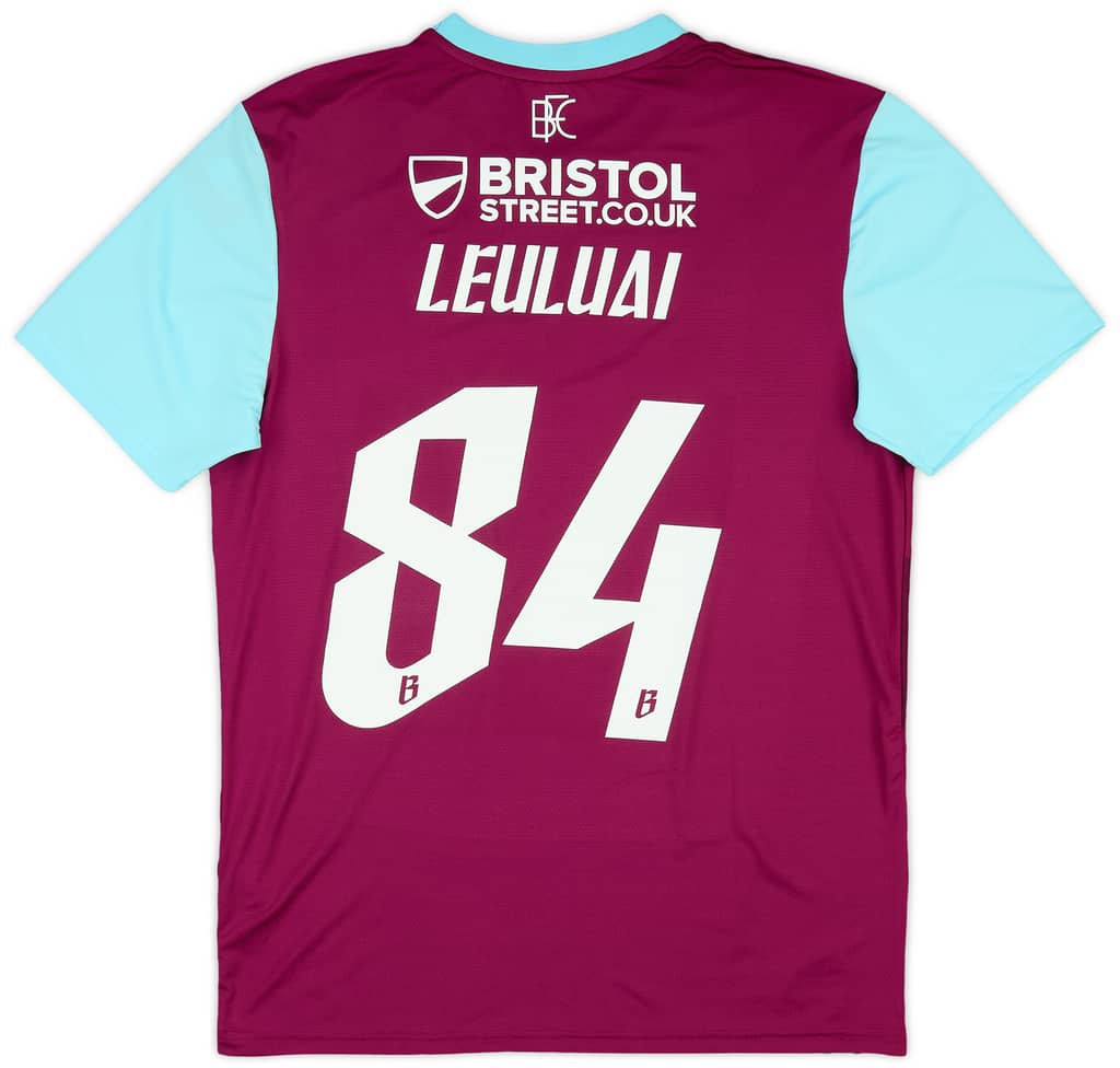 2024-25 Burnley Player Issue Home Shirt Leuluai #84 (M)