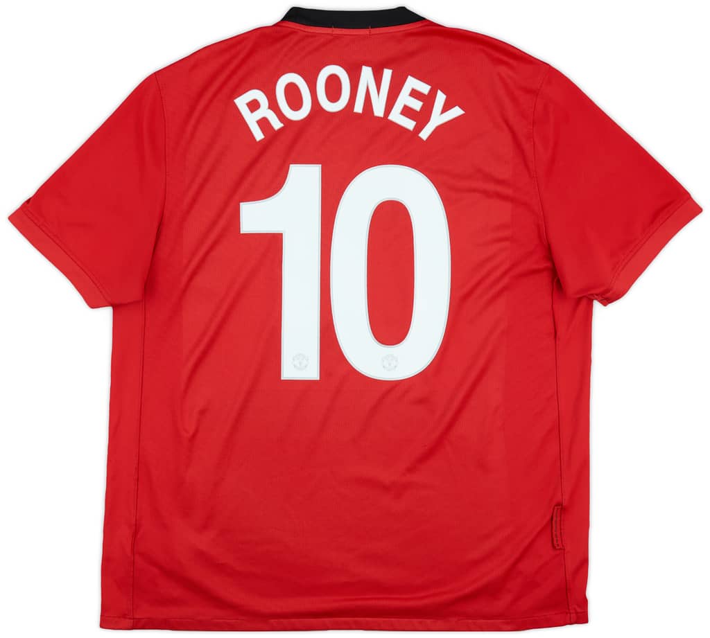 2009-10 Manchester United Home Shirt Rooney #10 - 6/10 - (XL)