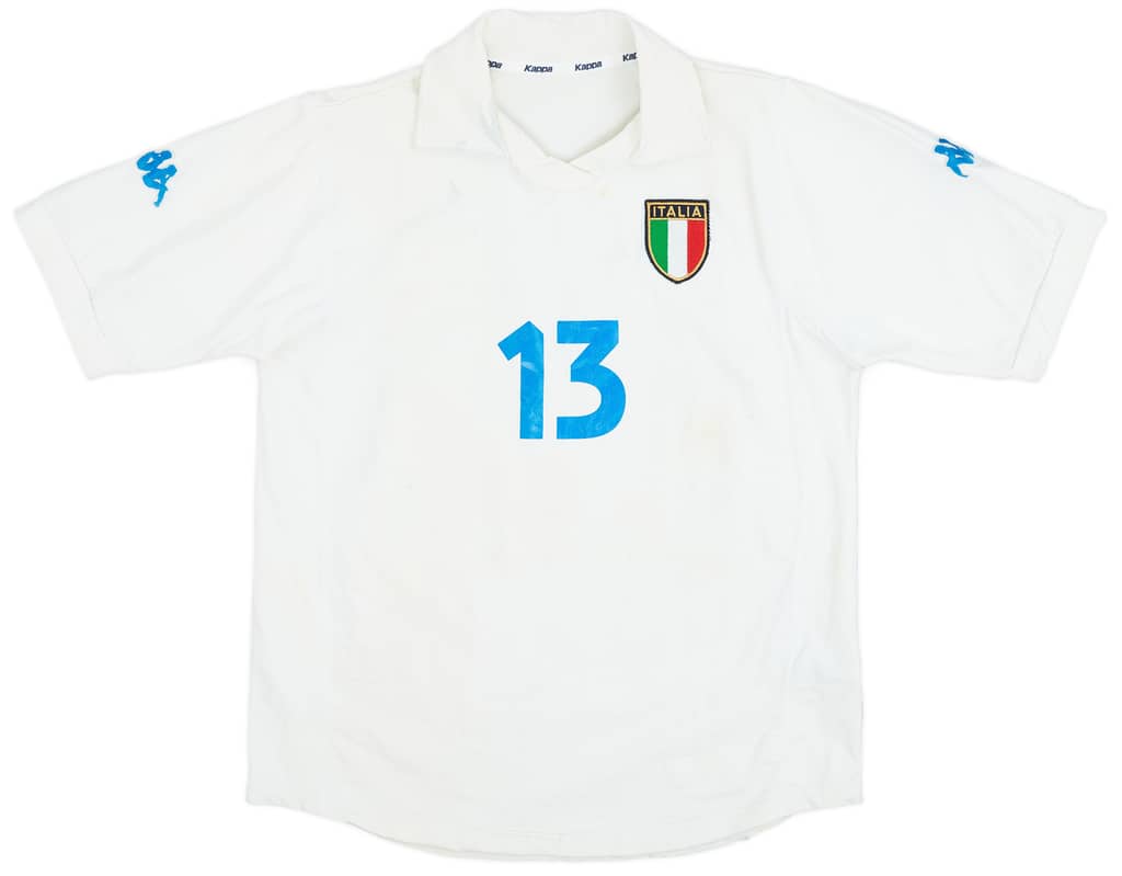 2001-02 Italy Women Away Shirt #13 - 4/10 - (Women's XL)