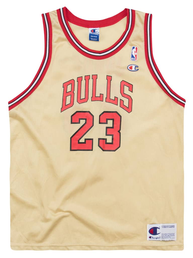 1997-98 Chicago Bulls Jordan #23 Champion Jersey (Alternate) Y