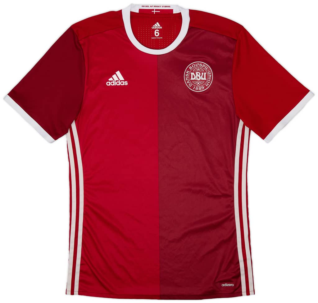 2015-16 Denmark Player Issue Home Shirt - 8/10 - (M)