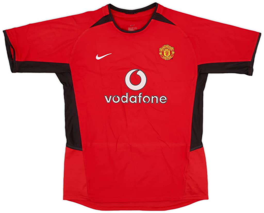 2002-04 Manchester United Home Shirt - 8/10 - (L.Boys)