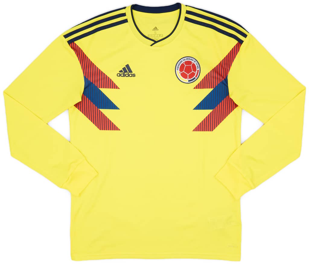 2018-19 Colombia Home L/S Shirt - 8/10 - (S)