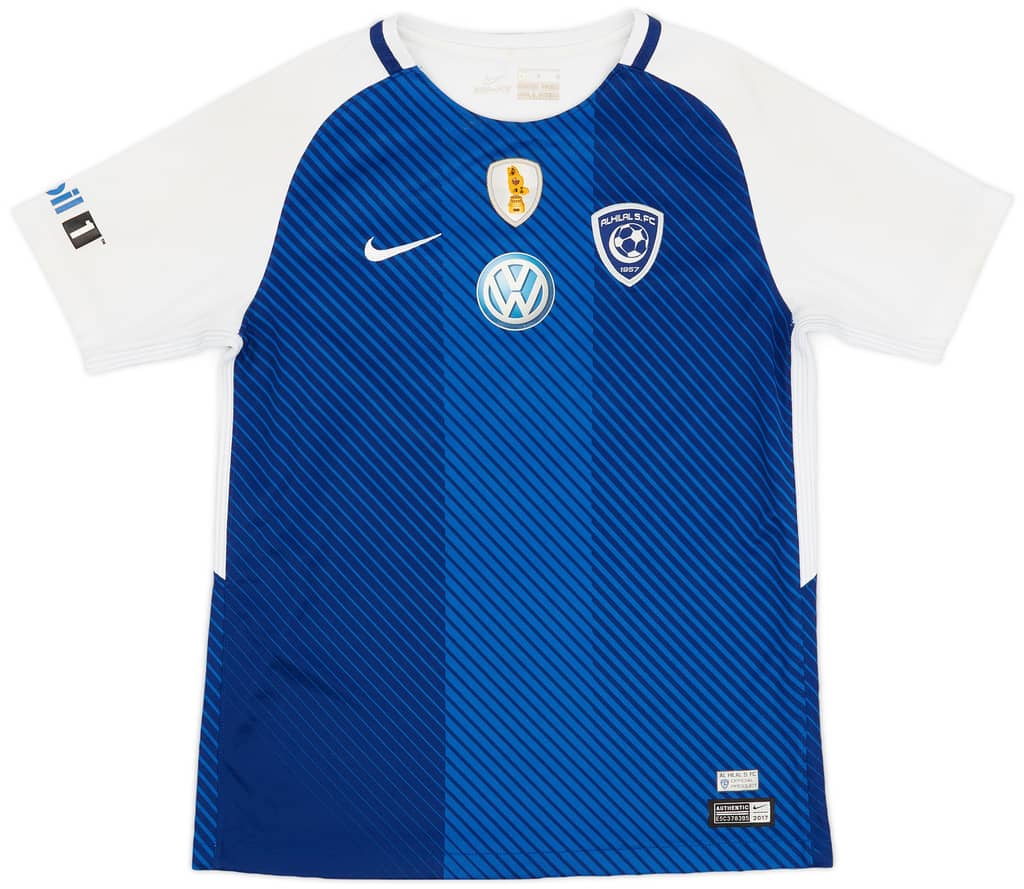 2017-18 Al Hilal Home Shirt - 7/10 - (L.Boys)