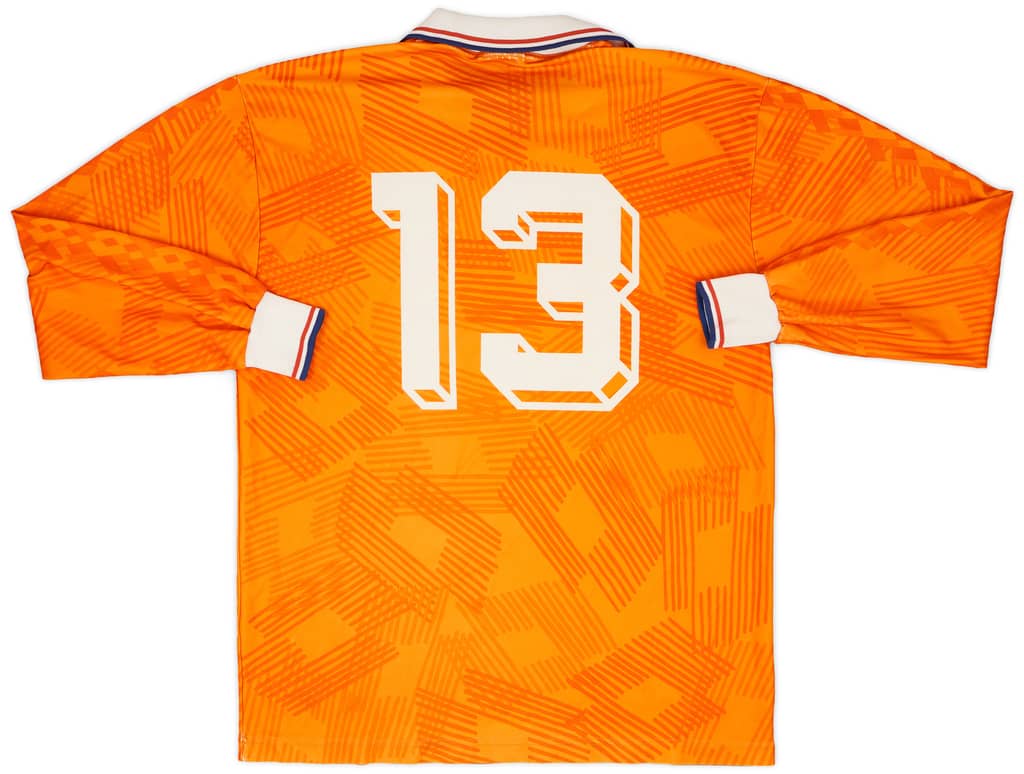 1992-94 Netherlands Match Issue Home L/S Shirt #13