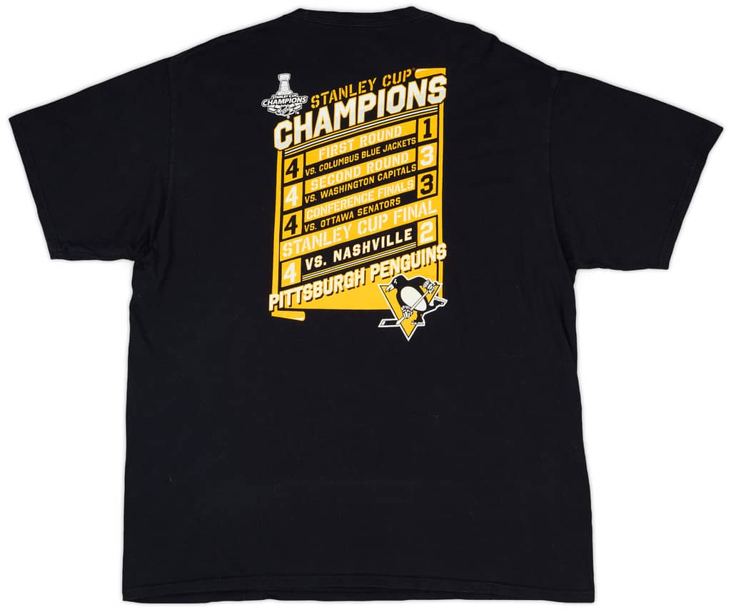 2017 Pittsburgh Penguins Stanley Cup Champions Fanatics Tee - 9/10 - (XL)