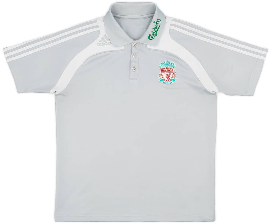 2008-09 Liverpool adidas Polo Shirt - 8/10 - (L)