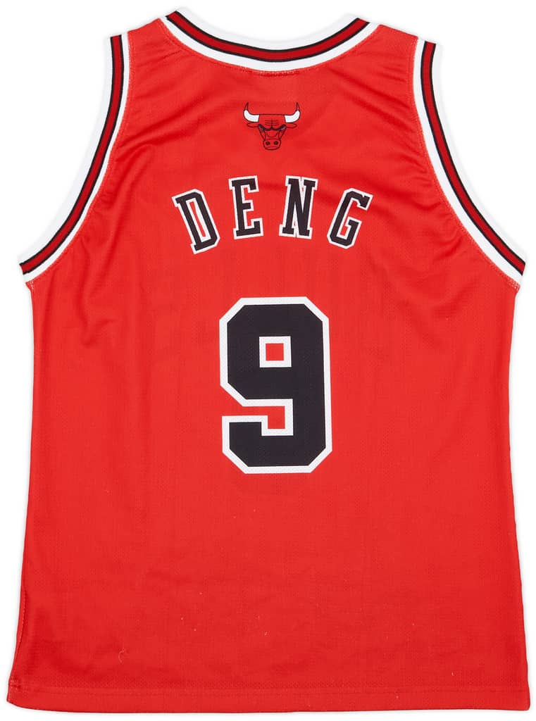 2004-10 Chicago Bulls Deng #9 Champion Away Jersey - 9/10 - (L.Boys)