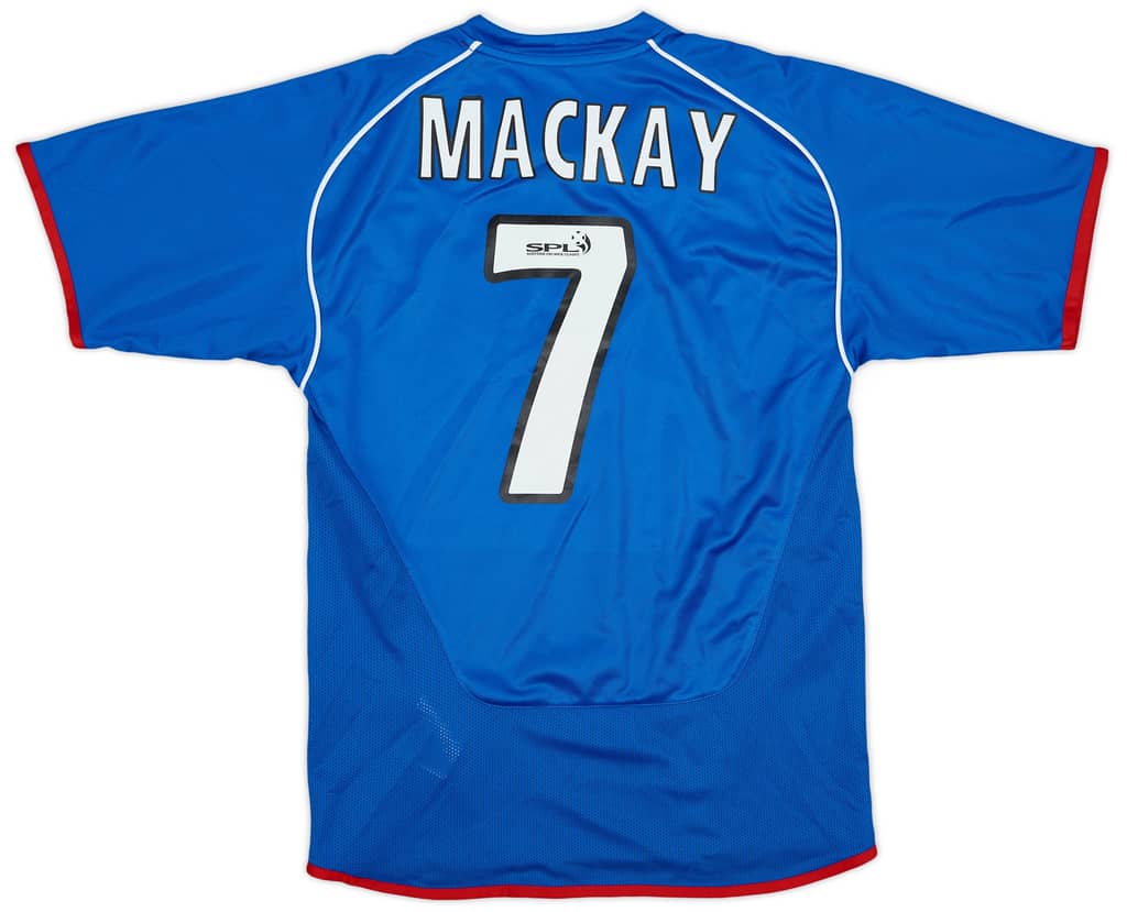 2005-06 Rangers Home Shirt Mackay #7 - 9/10 - (M.Boys)