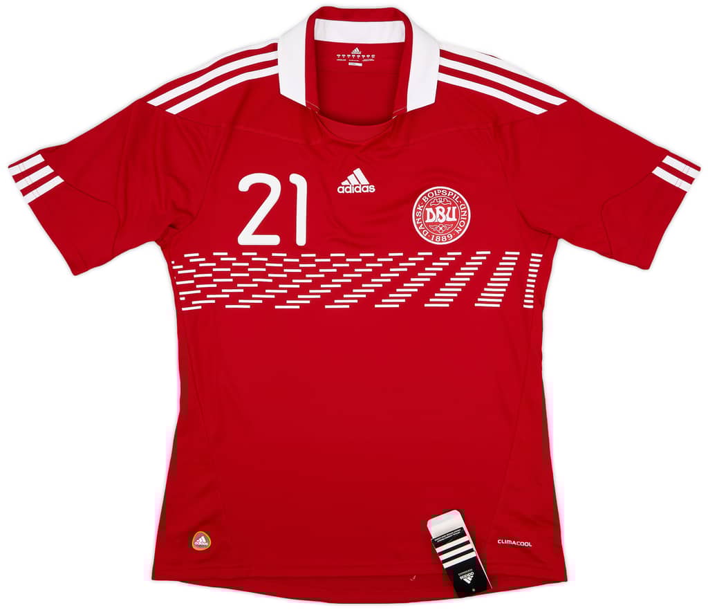 2010-11 Denmark Home Shirt Eriksen #21 (M)