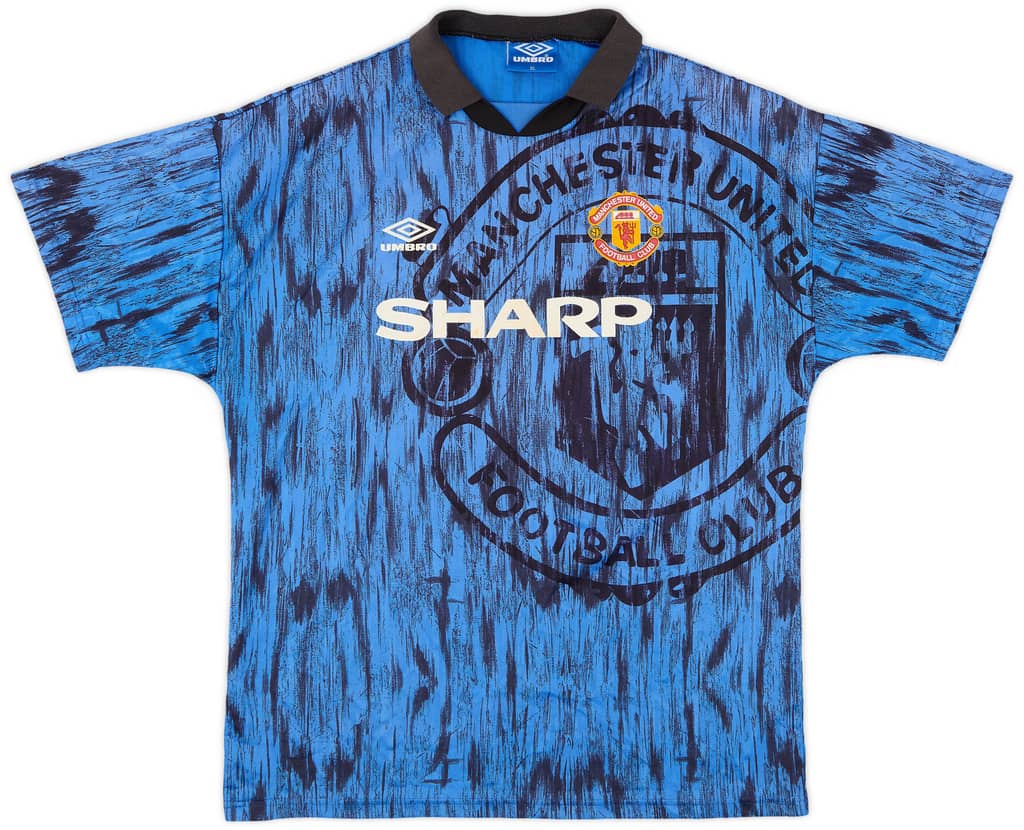 1992-93 Manchester United Away Shirt - 7/10 - (XL)