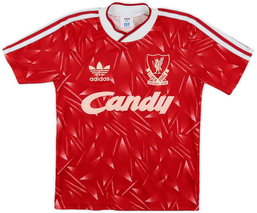1989-91 Liverpool Home Shirt - 7/10 - (S.Boys)