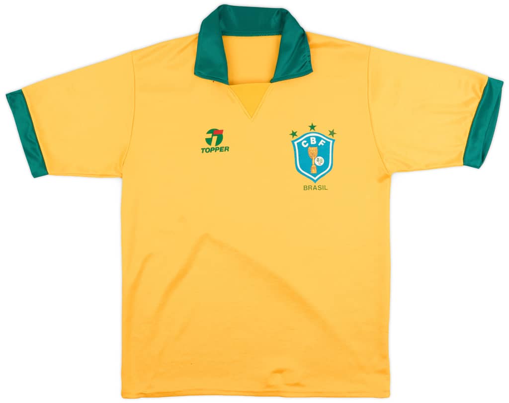 1990 Brazil Home Shirt - 9/10 - (L)