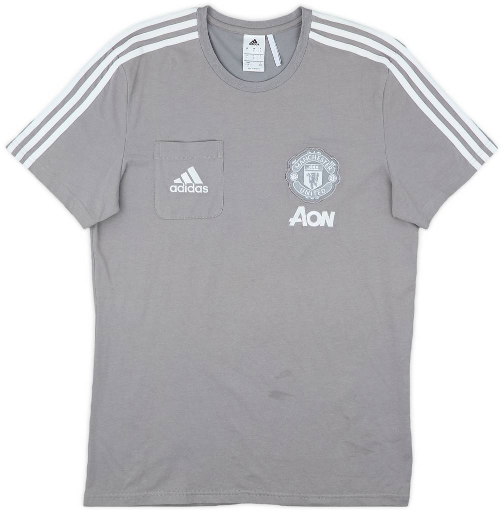 2017-18 Manchester United adidas Cotton Tee - 8/10 - (L)