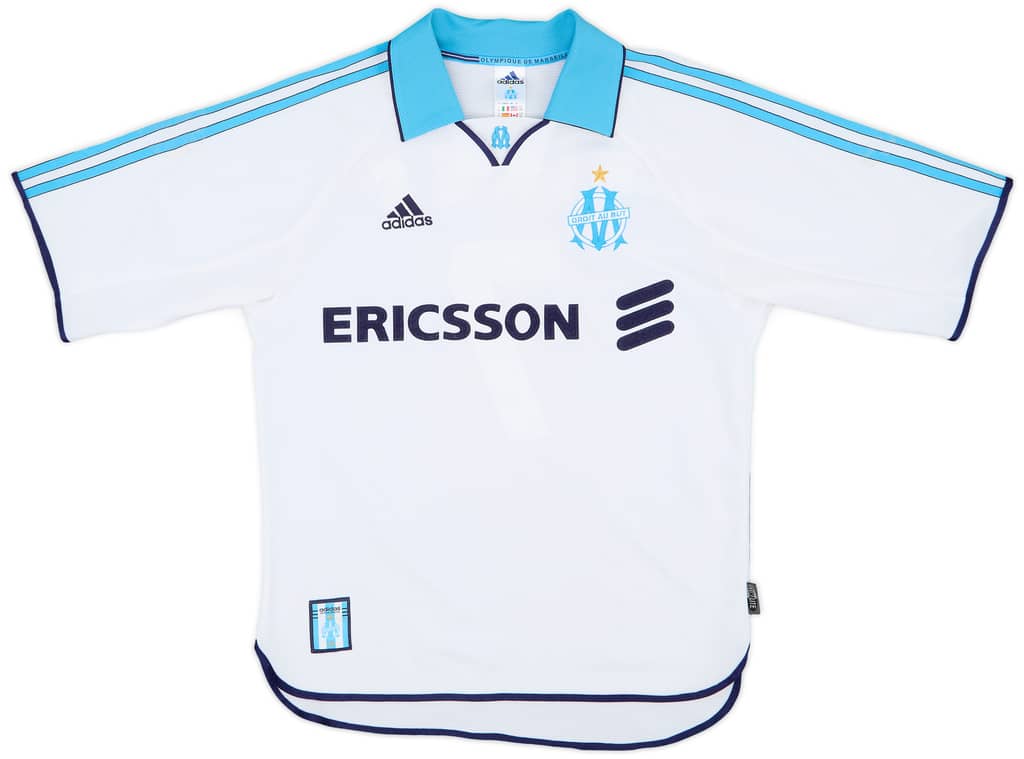 1999-00 Olympique Marseille Home Shirt Pires #7 - 8/10 - (S)