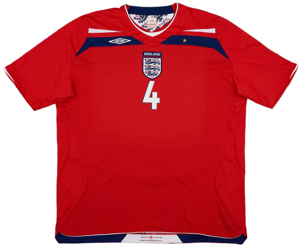 2008-10 England Away Shirt Gerrard #4 - 7/10 - (3XL)