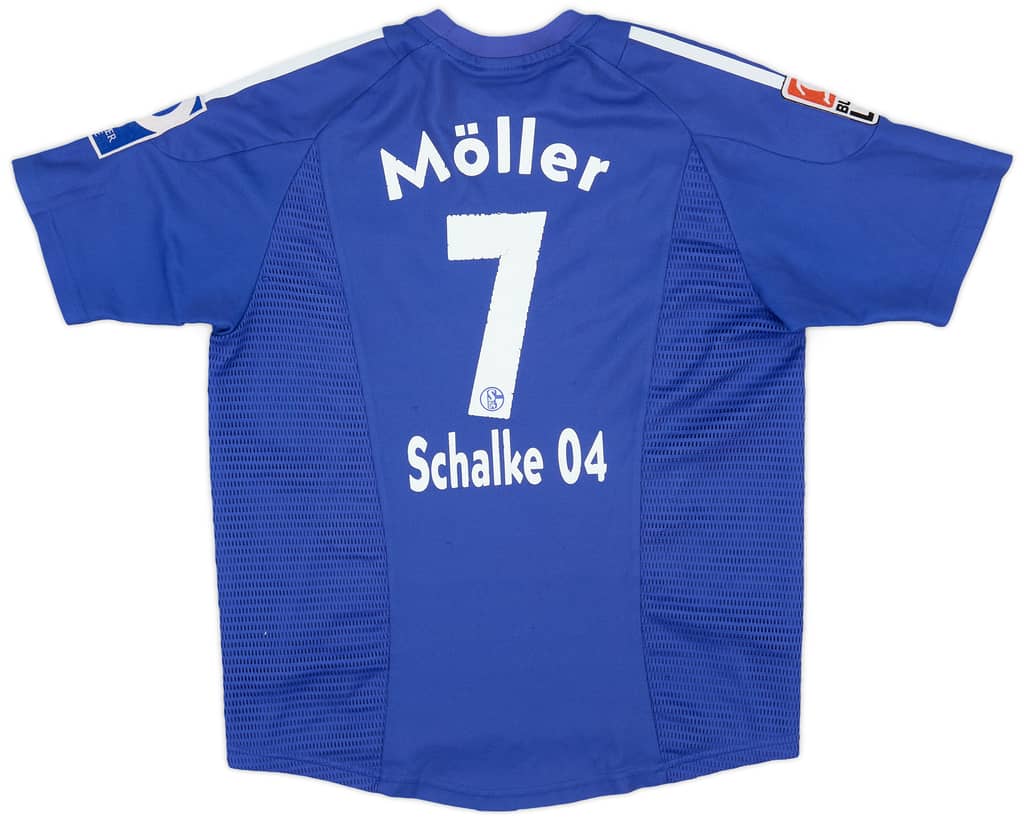 2002-04 Schalke Home Shirt Moller #7 - 6/10 - (XL.Boys)