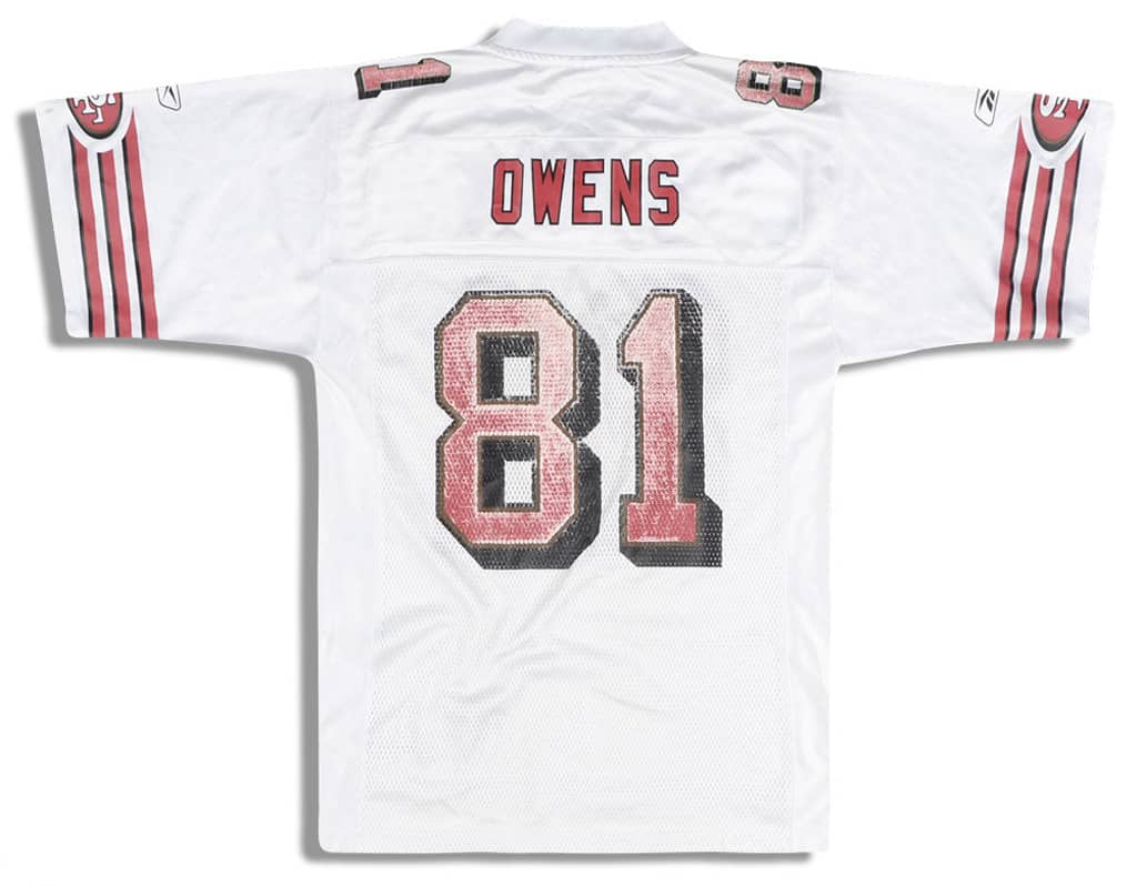 2003 San Francisco 49ers Owens #81 Reebok On Field Jersey (Away) S