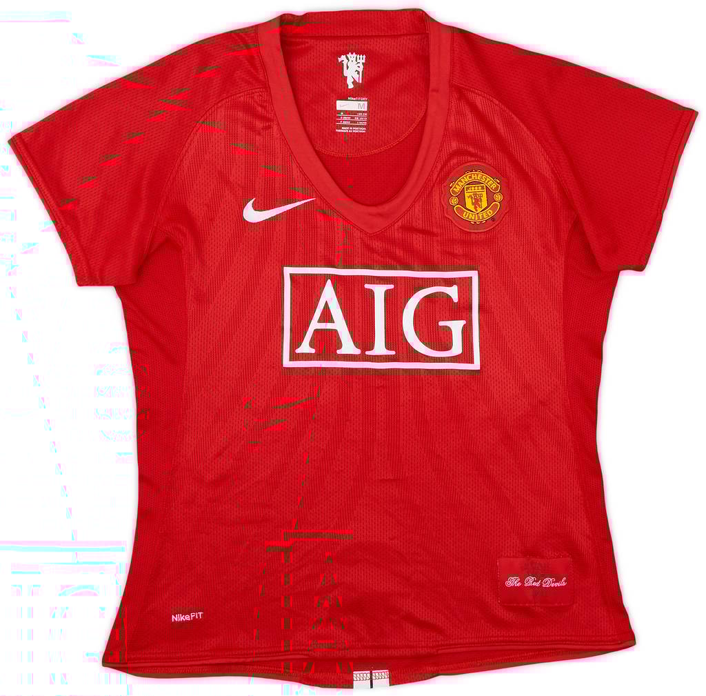 2007-09 Manchester United Home Shirt - 6/10 - (Women's M)