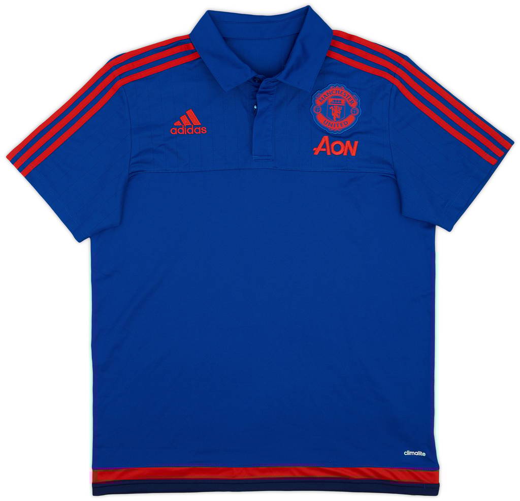 2015-16 Manchester United adidas Polo Shirt - 9/10 - (L)
