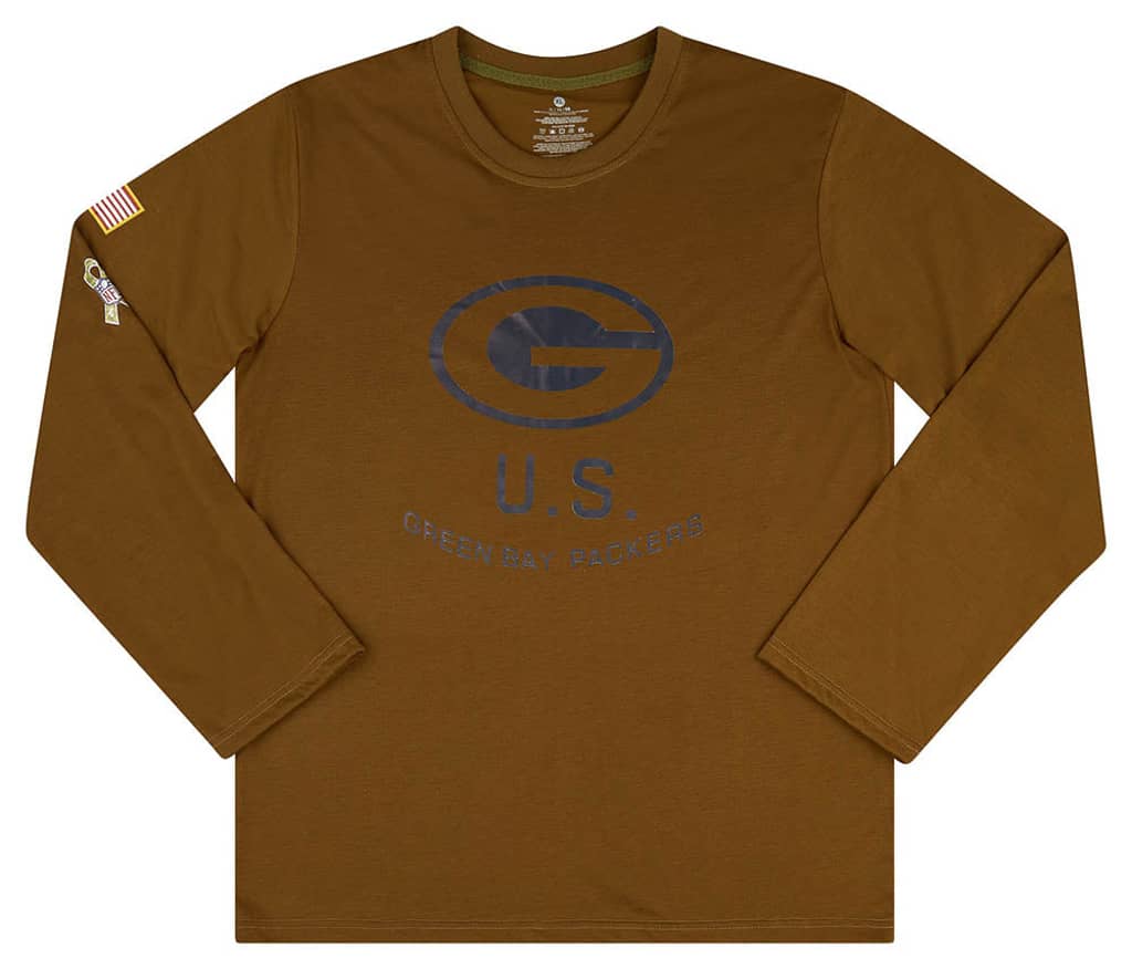 2010s Green Bay Packers Salute To Service NFL L/S Tee XL