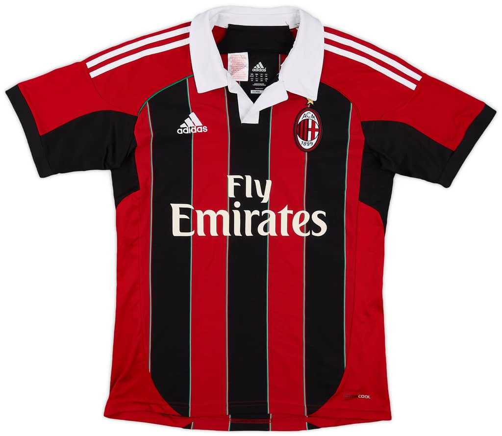 2012-13 AC Milan Home Shirt - 6/10 - (XL.Boys)
