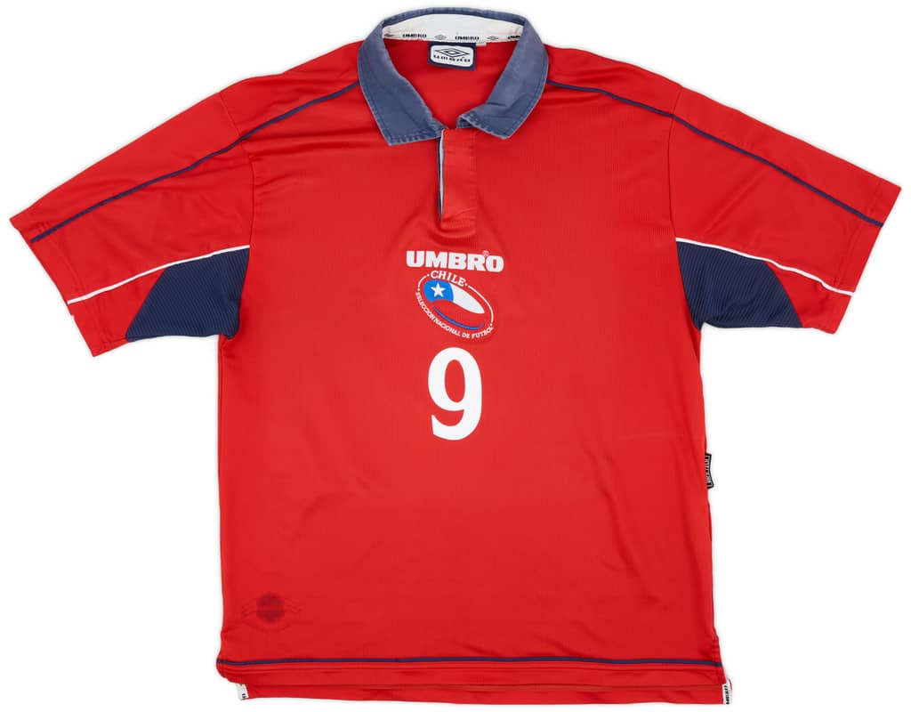 2000-01 Chile Home Shirt Zamorano #9 - 7/10 - (XL)