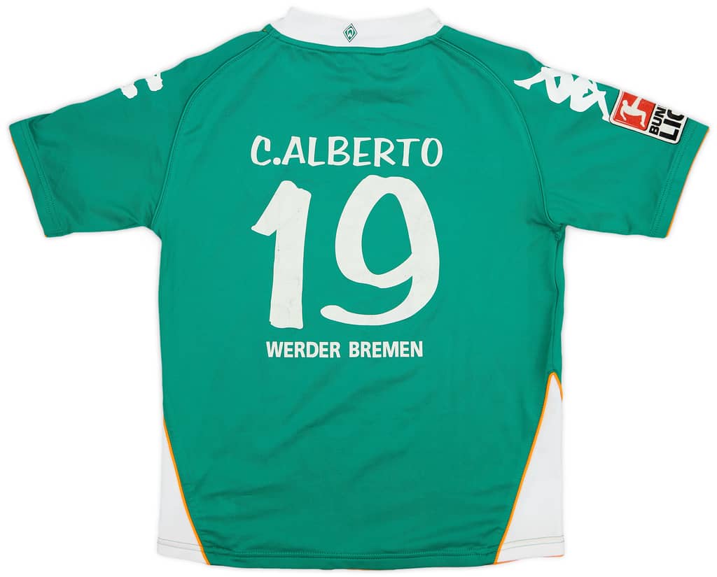 2007-08 Werder Bremen Home Shirt C.Alberto #19 - 6/10 - (XL.Boys)