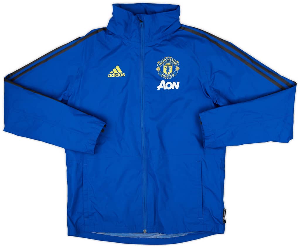 2019-20 Manchester United adidas Hooded Rain Jacket - 8/10 - (S)