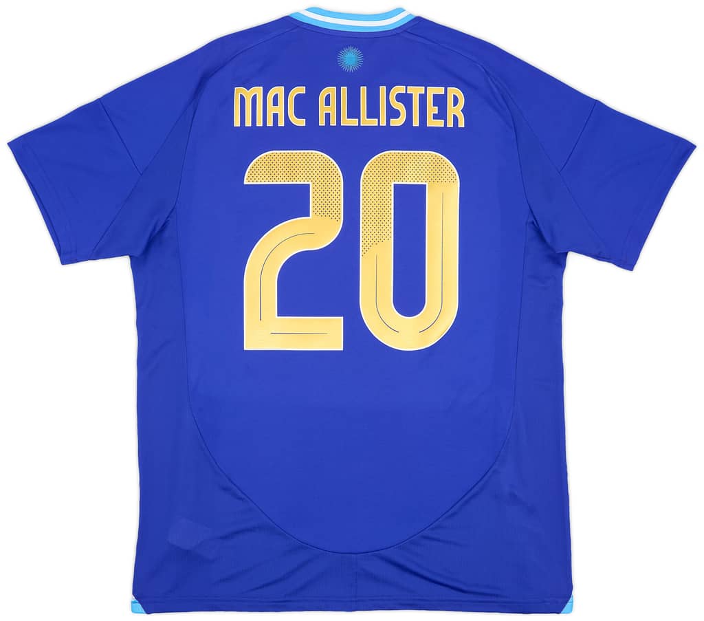 2024-25 Argentina Away Shirt Mac Allister #20
