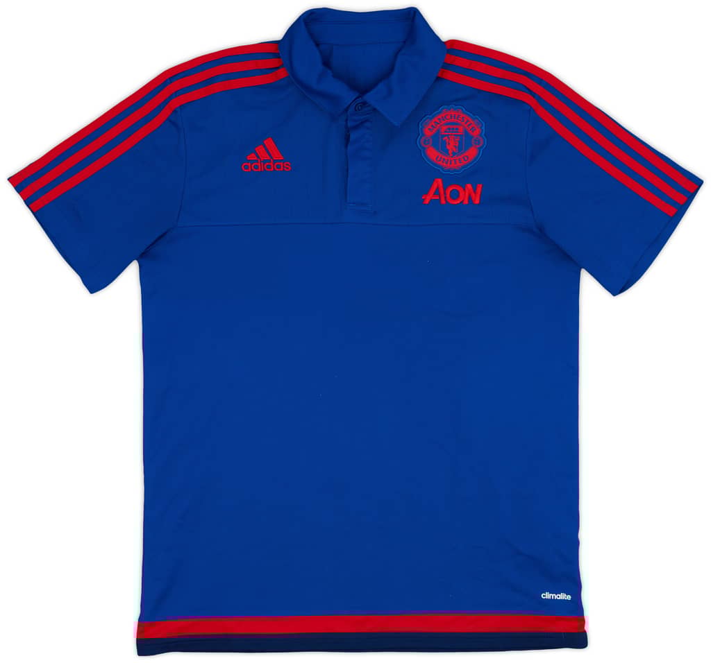 2015-16 Manchester United adidas Polo Shirt - 9/10 - (M)
