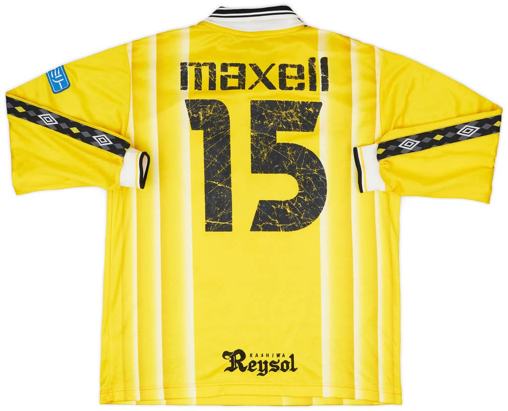 1999-01 Kashiwa Reysol Match Issue Home L/S Shirt #15 (Sunakawa)