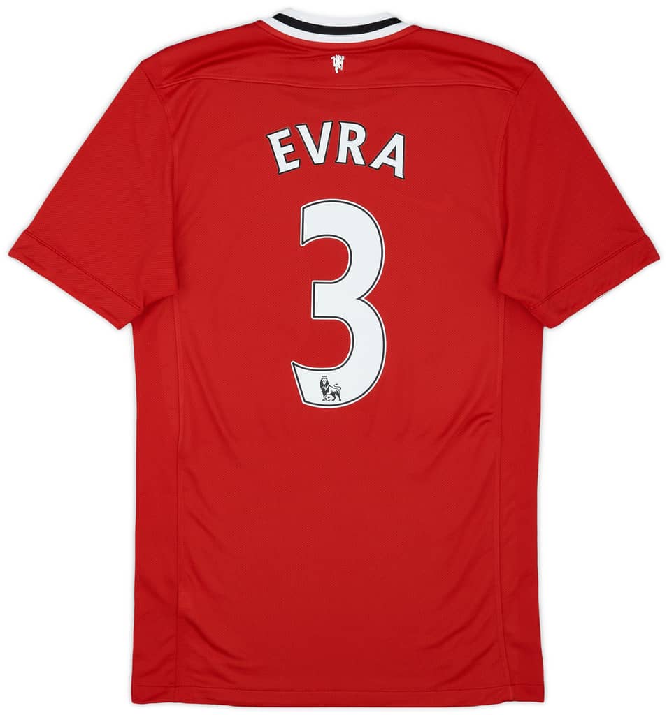 2011-12 Manchester United Home Shirt Evra #3 - 6/10 - (S)