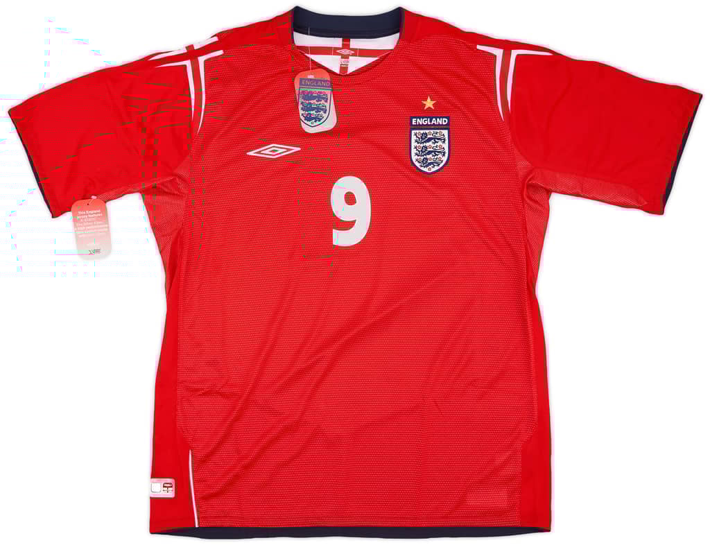 2004-06 England Away Shirt Rooney #9 (XL)