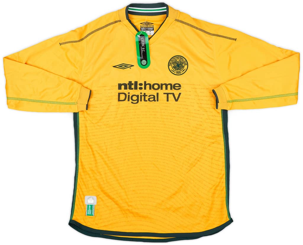 2002-03 Celtic Away L/S Shirt (L.Boys)
